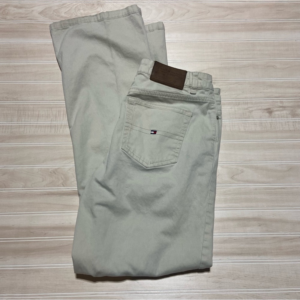 Tommy Hilfiger Women’s Bootcut Flare Khaki Pants